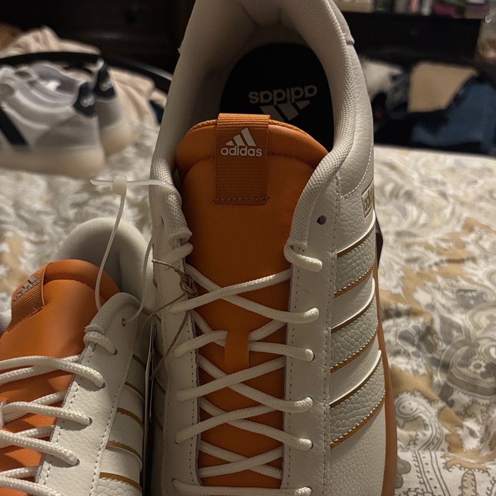Adidas White and Orange Casual Shoes - Picture 6 of 10
